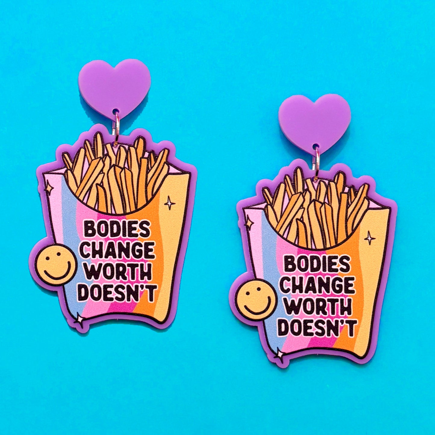 Bodies Change Fries Drop Earrings