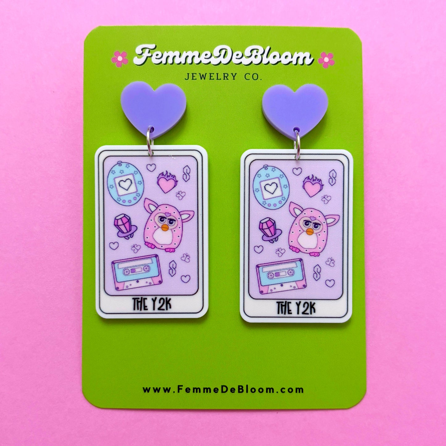 FREE GIFT - Y2K Tarot Card Drop Earrings