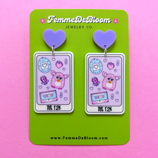 FREE GIFT - Y2K Tarot Card Drop Earrings