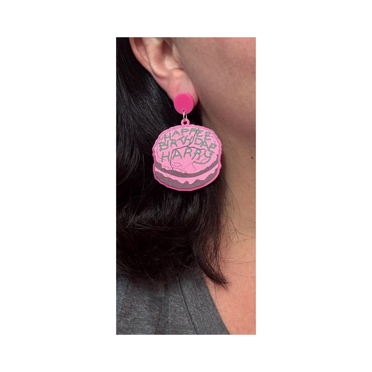 Happee Birthdae Drop Earrings
