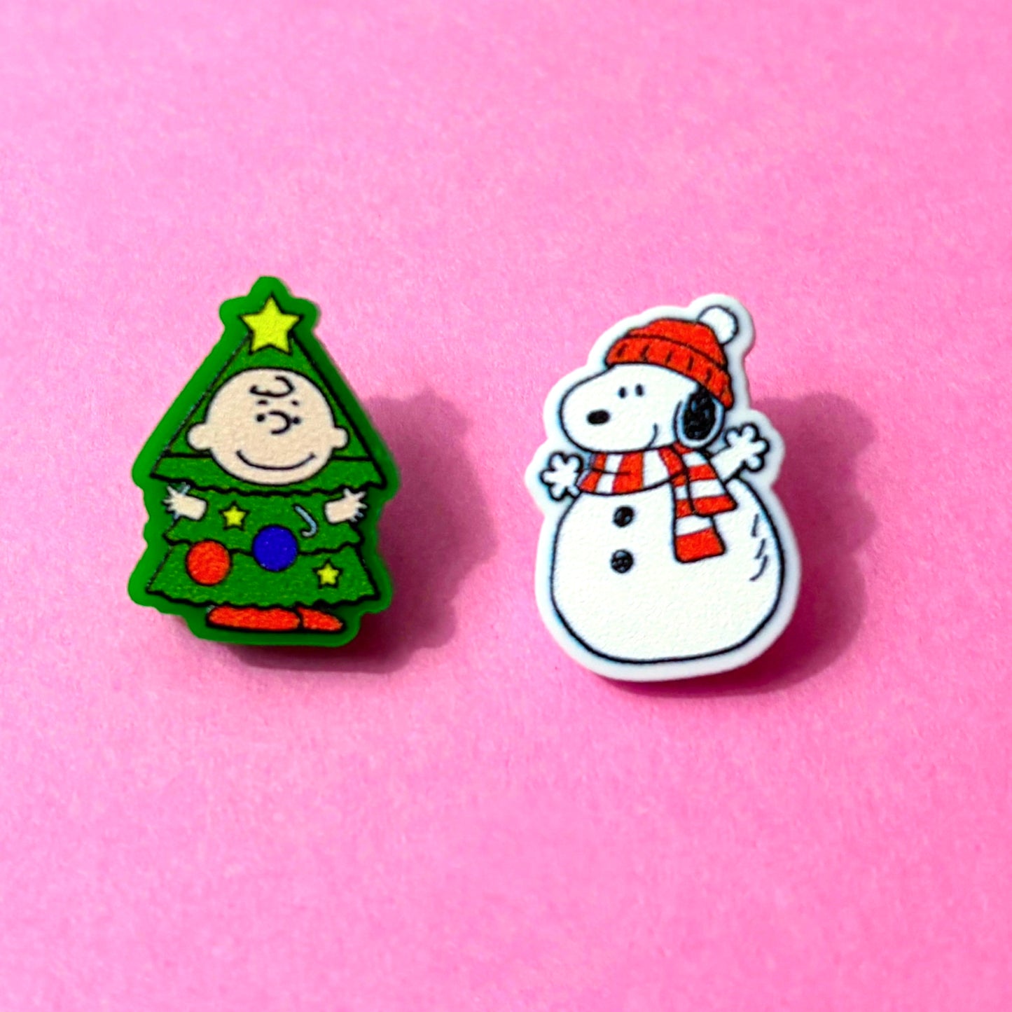 Charlie Tree & Snowman Snoop Post Earrings