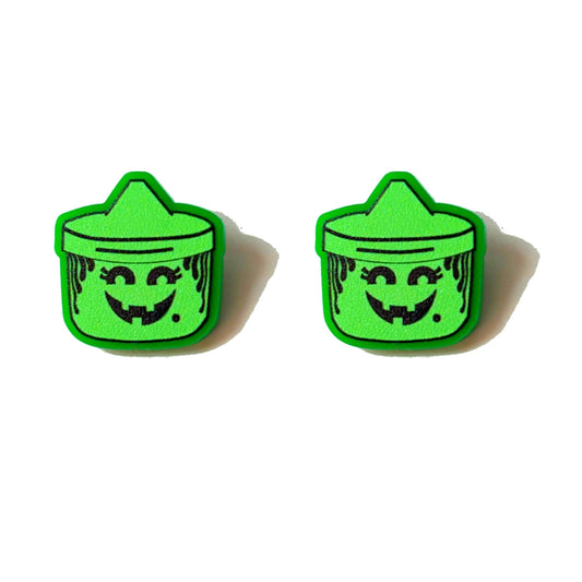 Witch Bucket Post Earrings