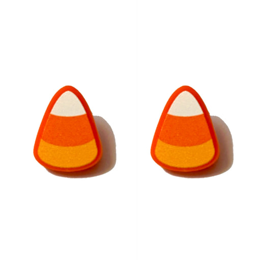 Candy Corn Post Earrings
