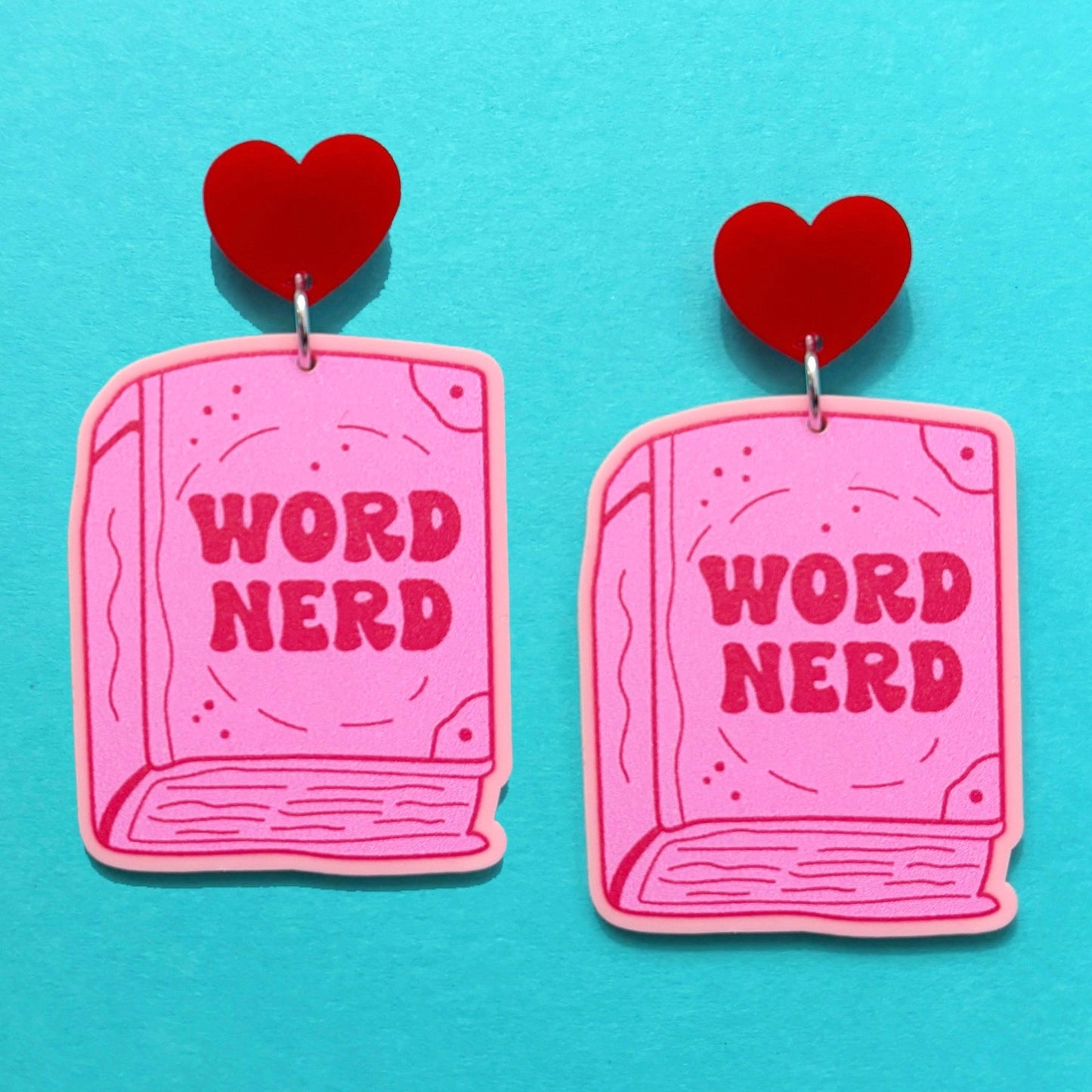 Word Nerd Drop Earrings