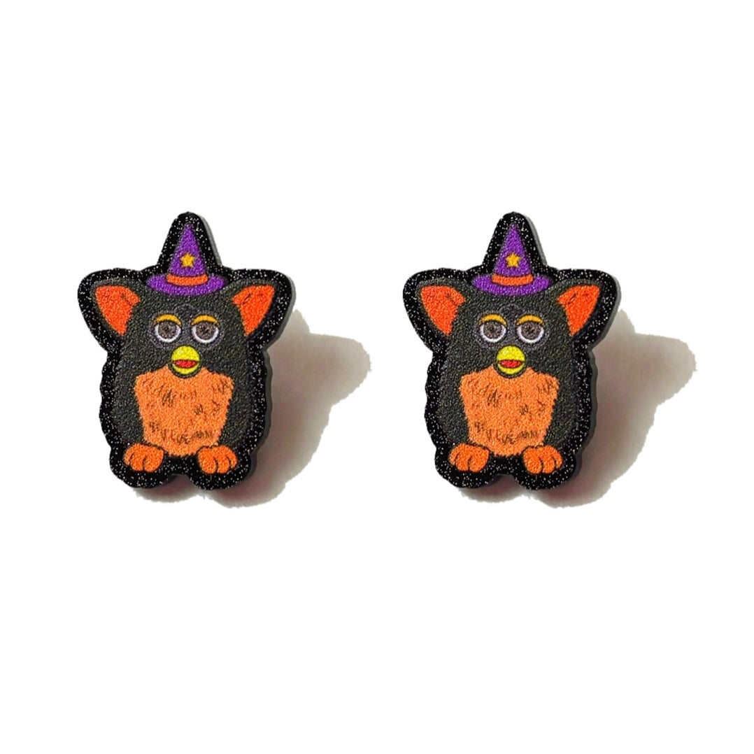 Witch Furbaby Post Earrings
