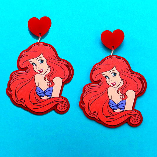 Mermaid Princess Drop Earrings