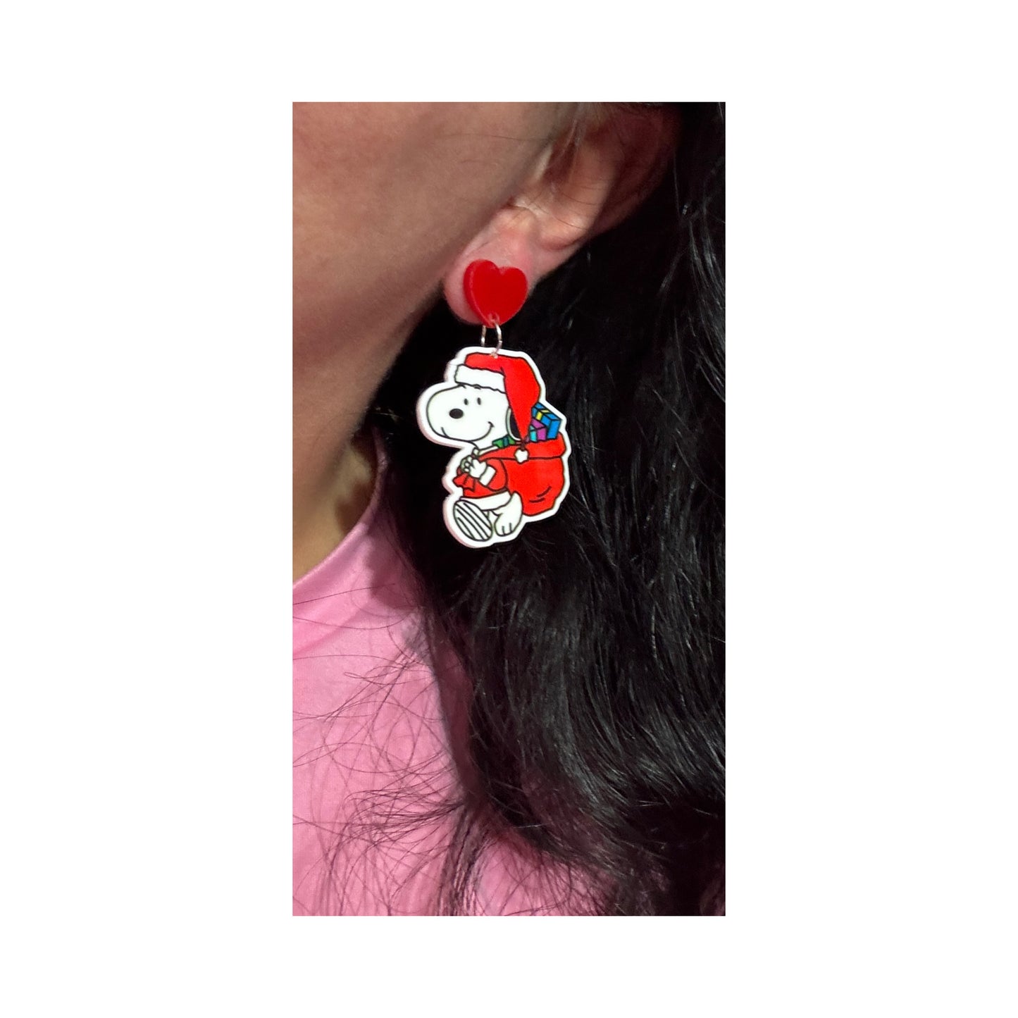 Santa Snoop Drop Earrings