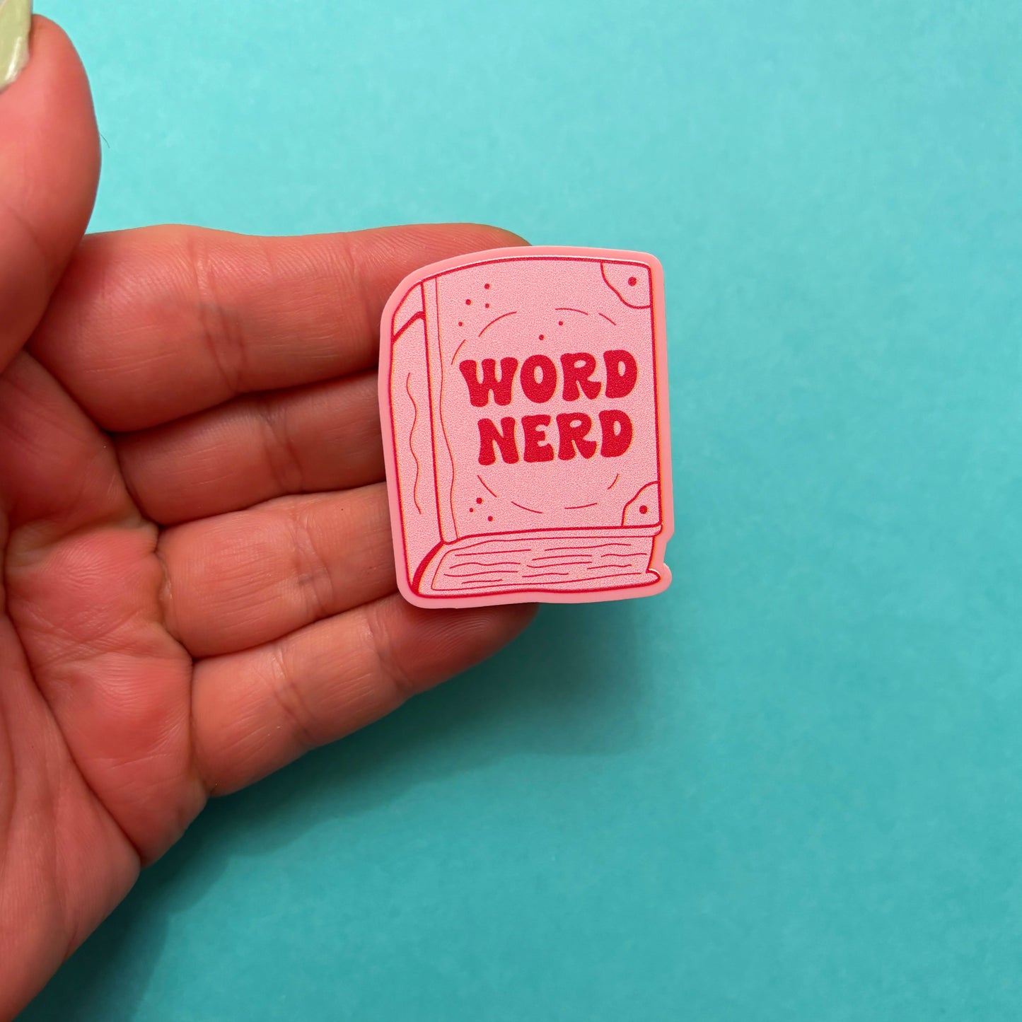 Word Nerd Pin