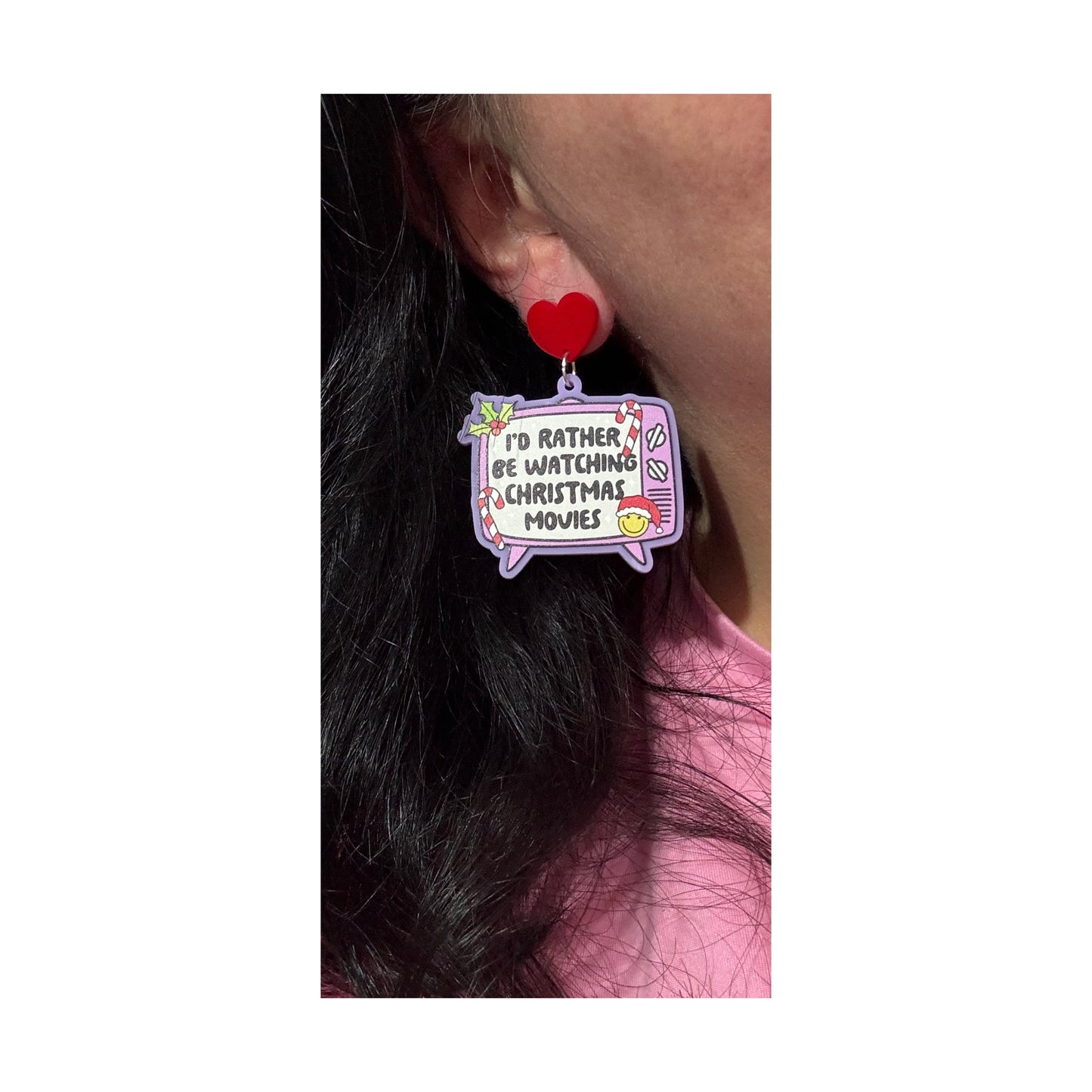 Christmas Movies Drop Earrings