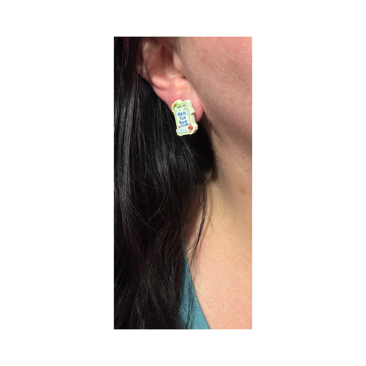 North Pole Book Club Post Earrings