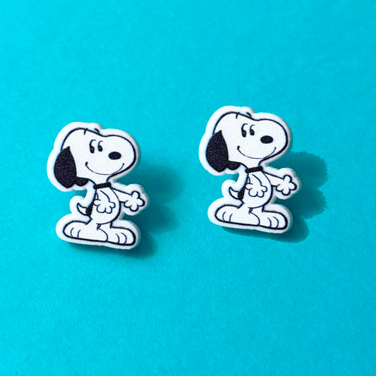 Happy Beagle Post Earrings