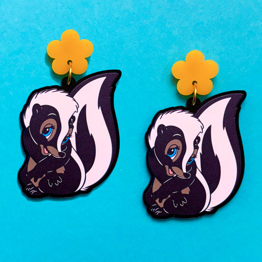 Flower Acrylic Drop Earrings