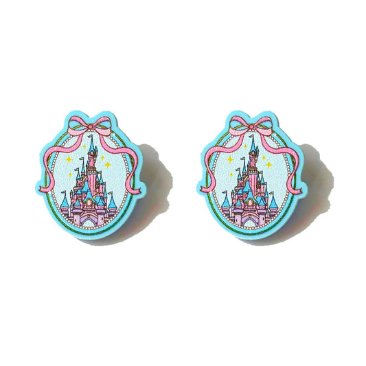 Enchanted Castle Cameo Post Earrings