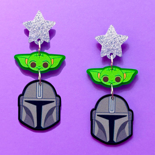 This Is The Way Tiered Acrylic Drop Earrings
