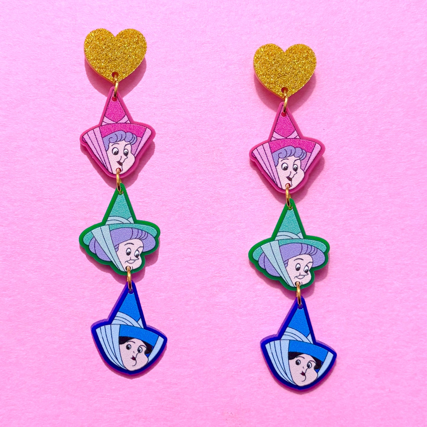 Fairies Tiered Drop Earrings