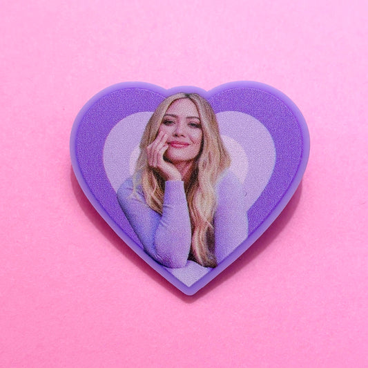 Hillary Heart Pin