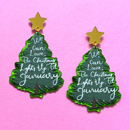 Swiftmas Tree Drop Earrings