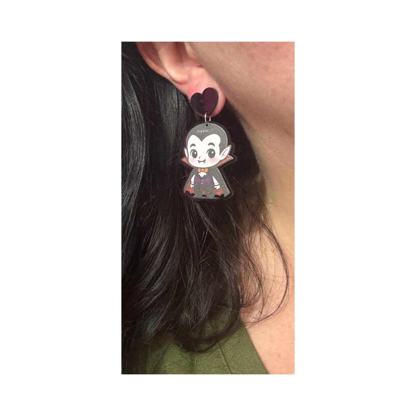 Dracula Cutie Drop Earrings
