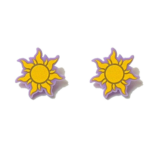 Pastel Tangled Sun Post Earrings