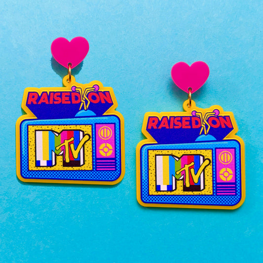 90s MTV Acrylic Drop Earrings