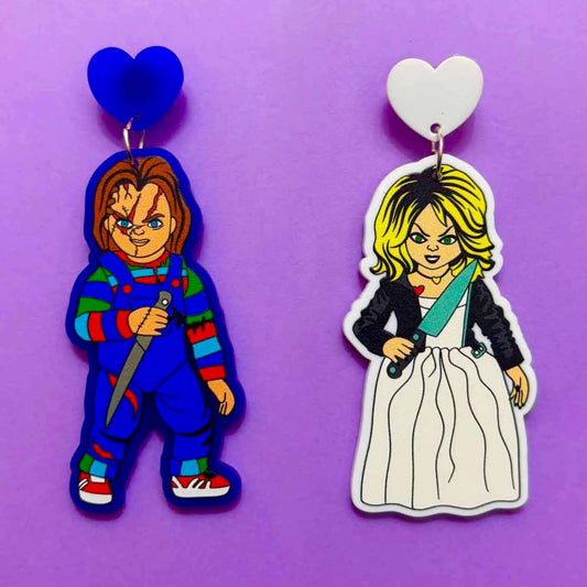 Chucky & Tiffany Drop Earrings