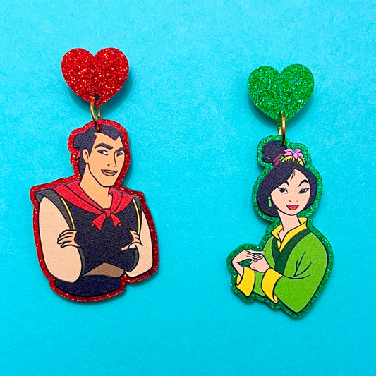 Mulan & Li Shang Drop Earrings