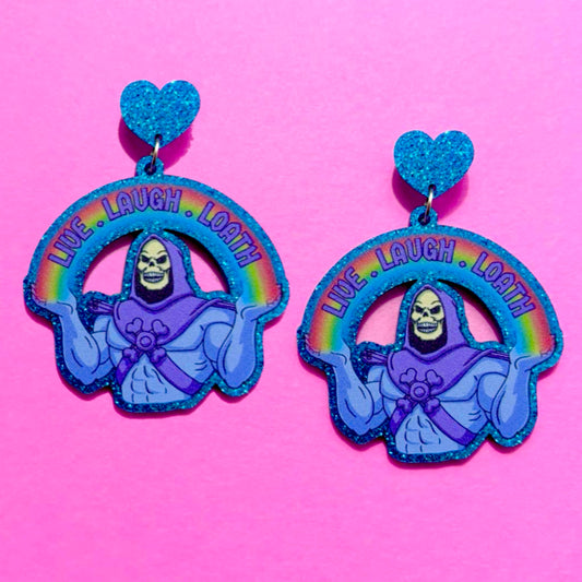 Live Laugh Loathe Drop Earrings