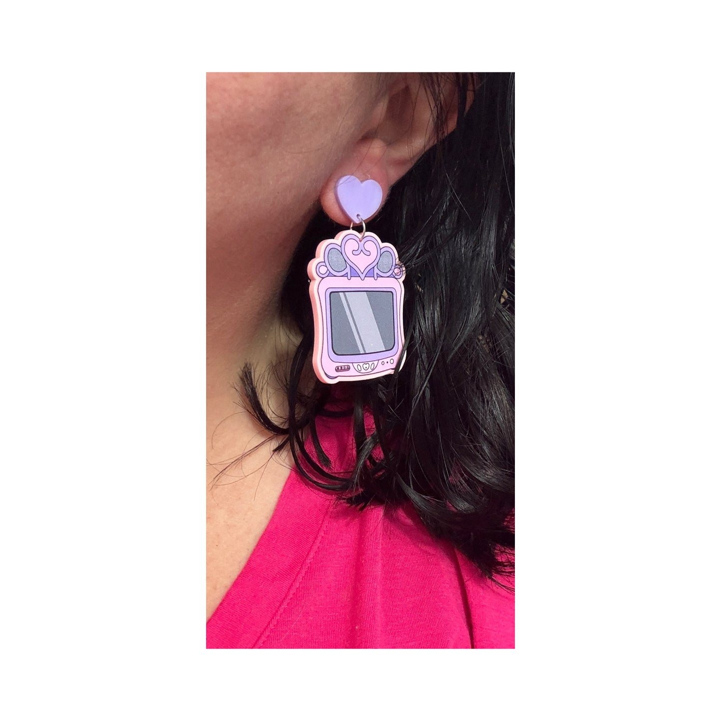 90s Princess TV Drop Earrings