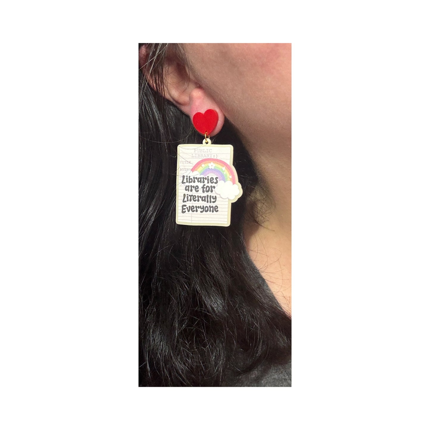 Libraries Are For Everyone Drop Earrings