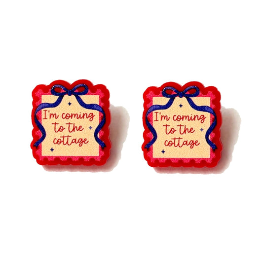Coming to the Cottage Stamp Post Earrings