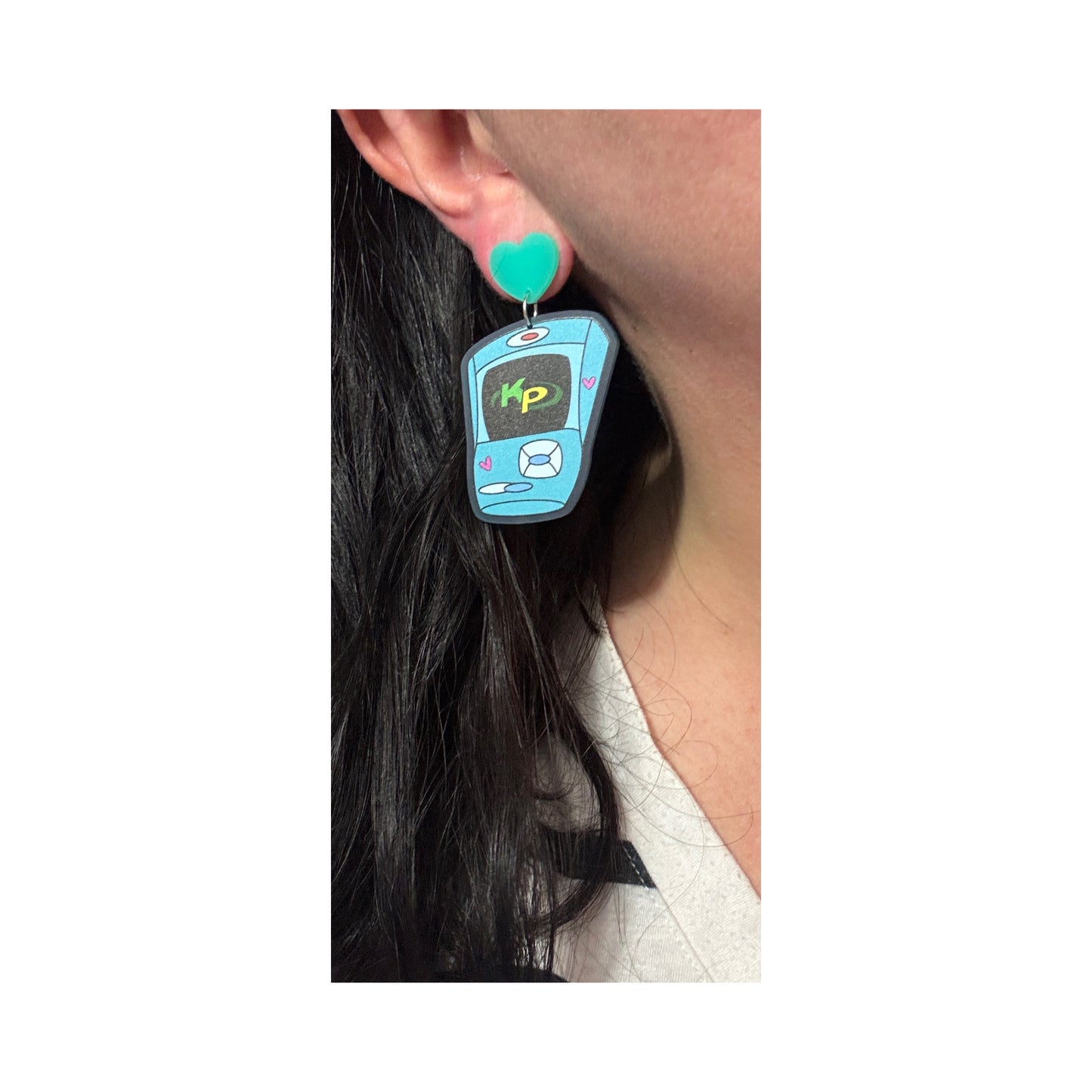 Call Me Beep Me Drop Earrings