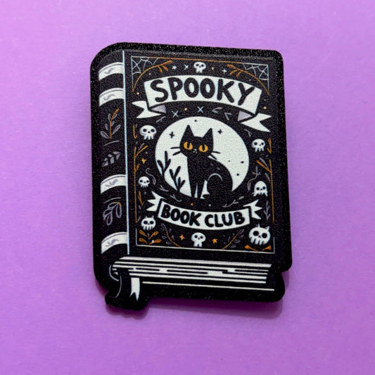 Spooky Book Club Book Pin