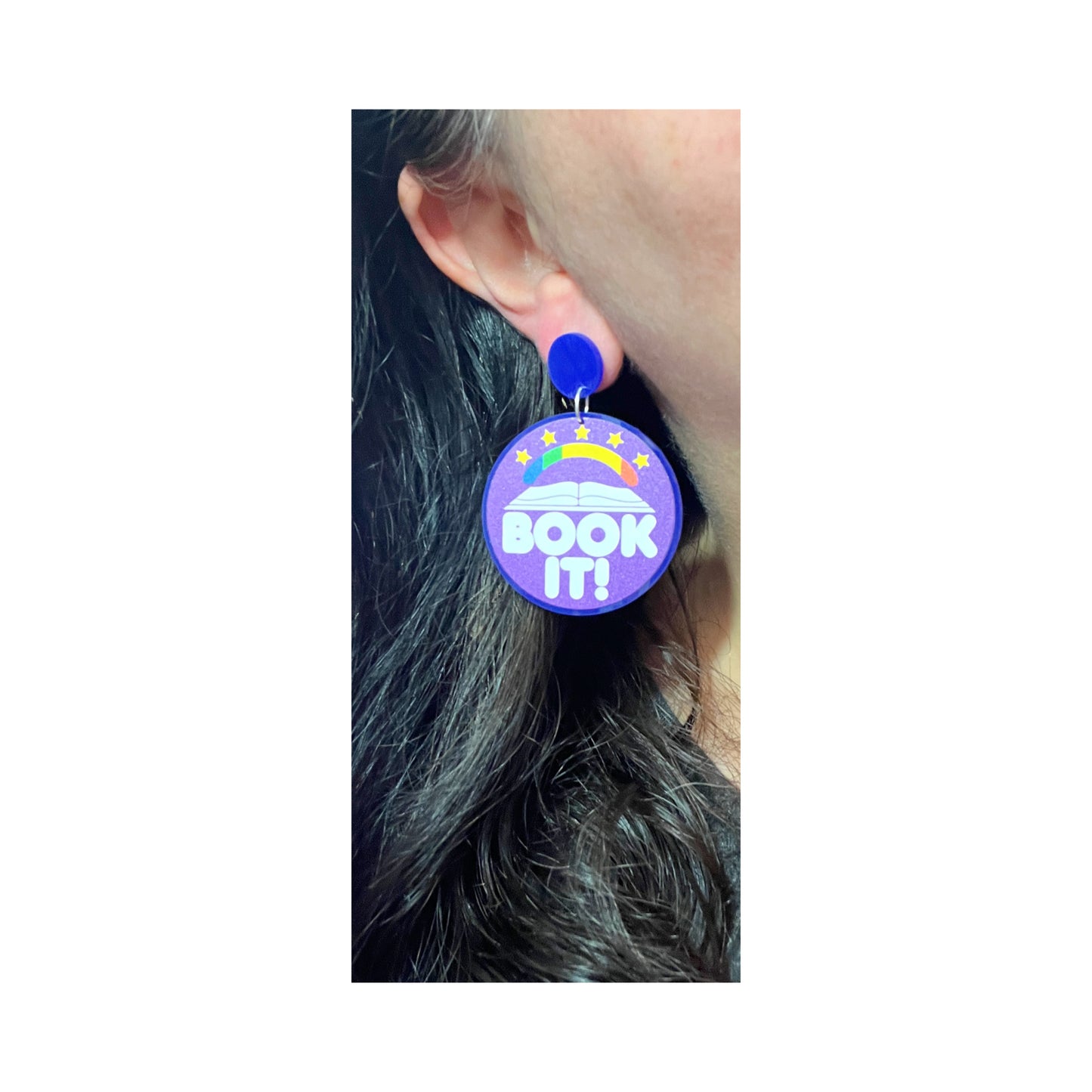 Book It! Acrylic Drop Earrings