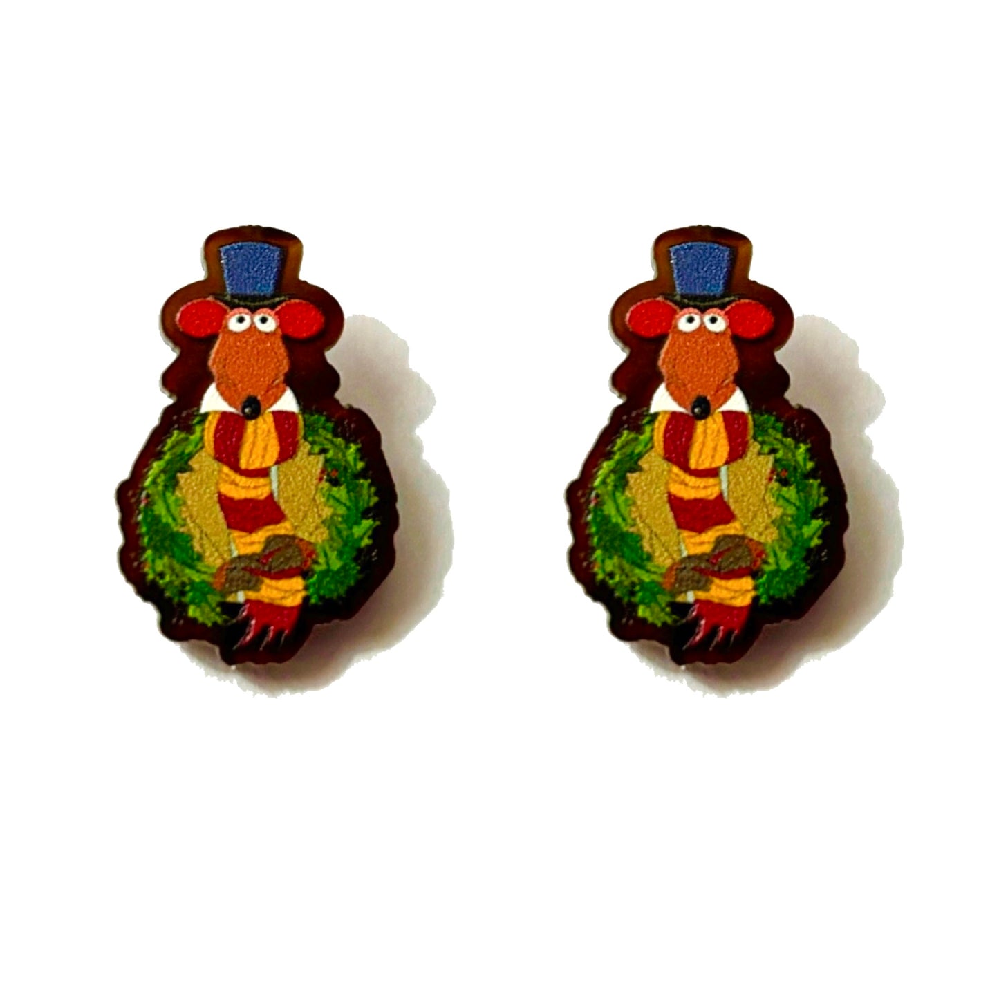 Rizzo Christmas Carol Post Earrings