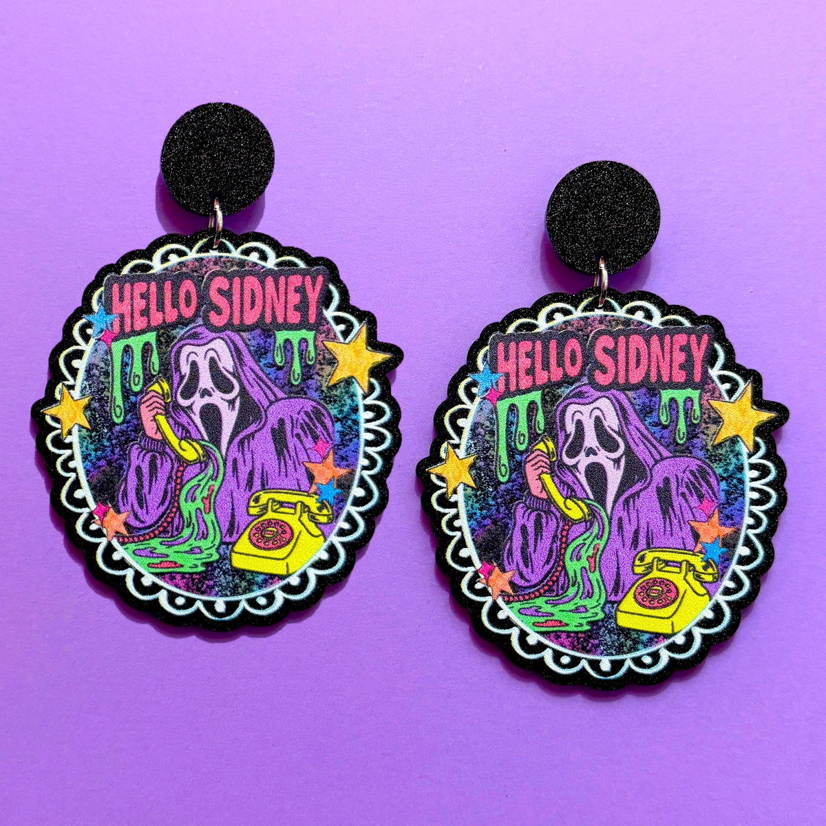 Hello Sydney Scream Drop Earrings