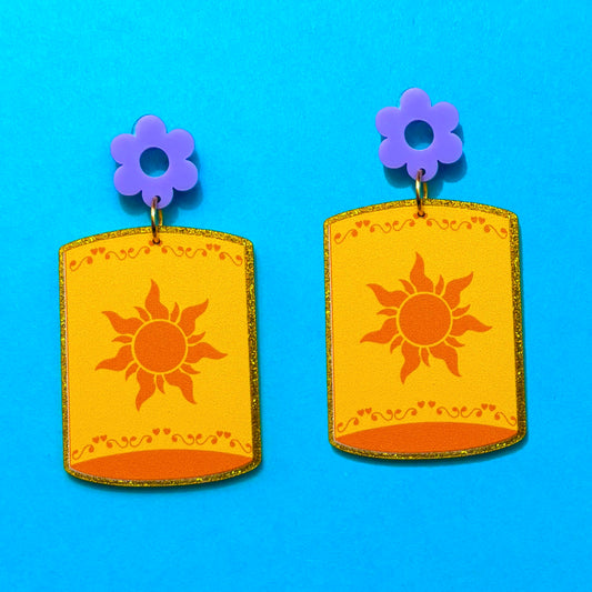 Sun Lantern Drop Earrings