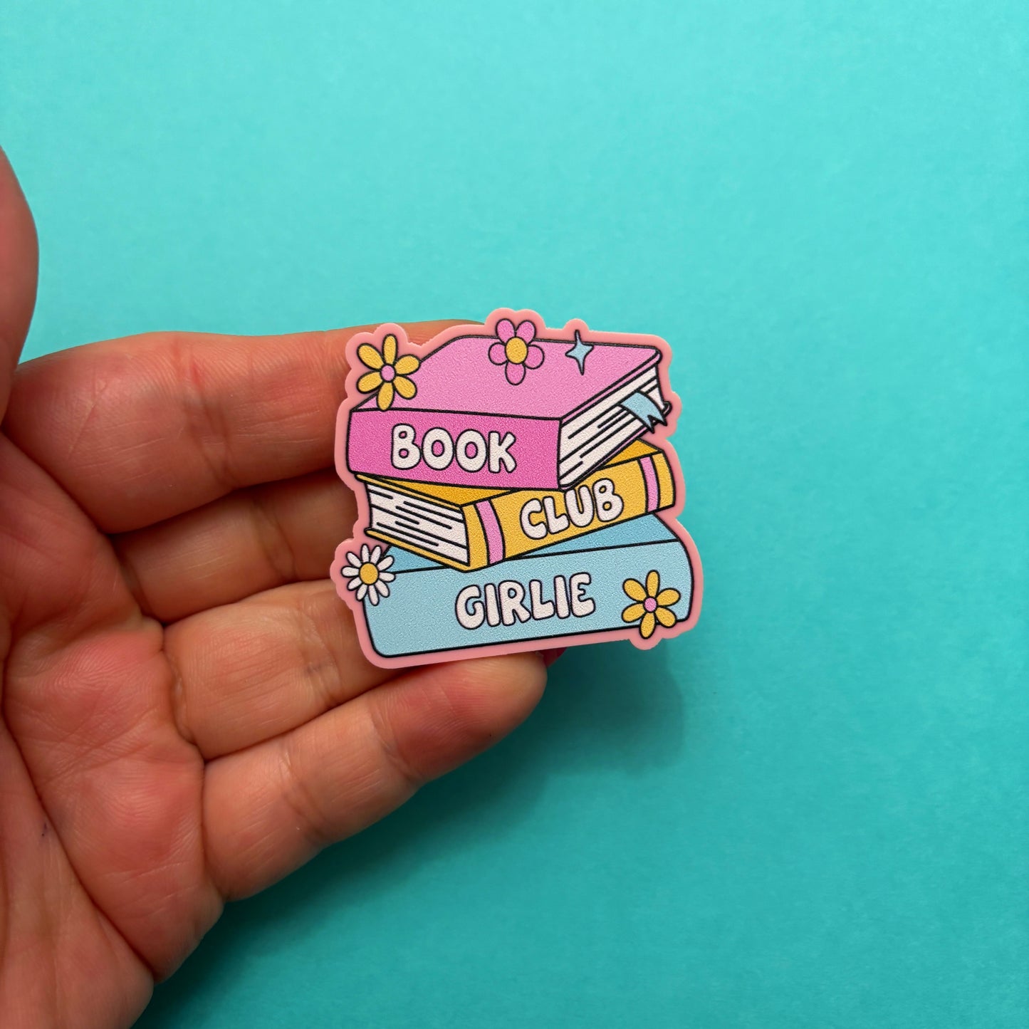 Book Club Girlie Pin