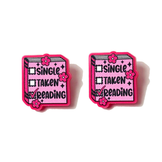 Single Taken Reading Post Earrings