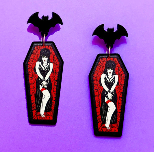 Elvira Coffin Drop Earrings