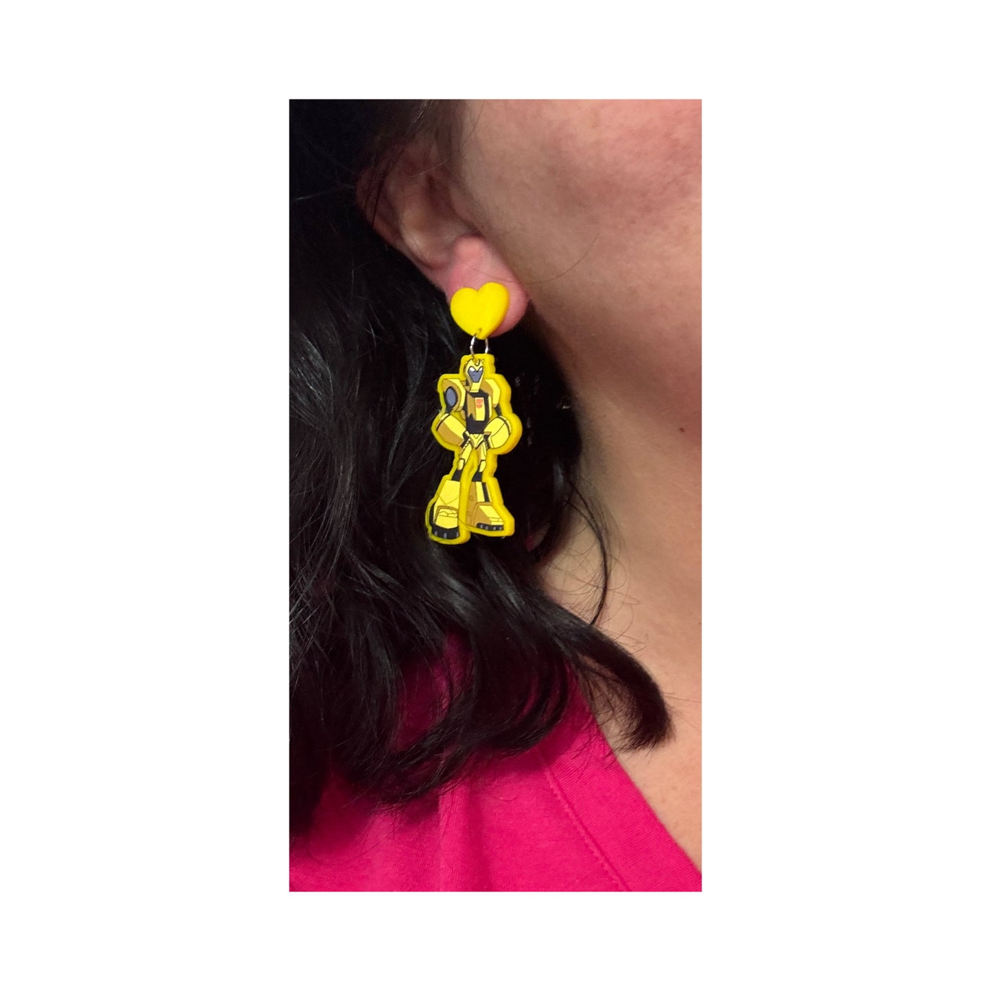Optimus & Bumblebee Drop Earrings