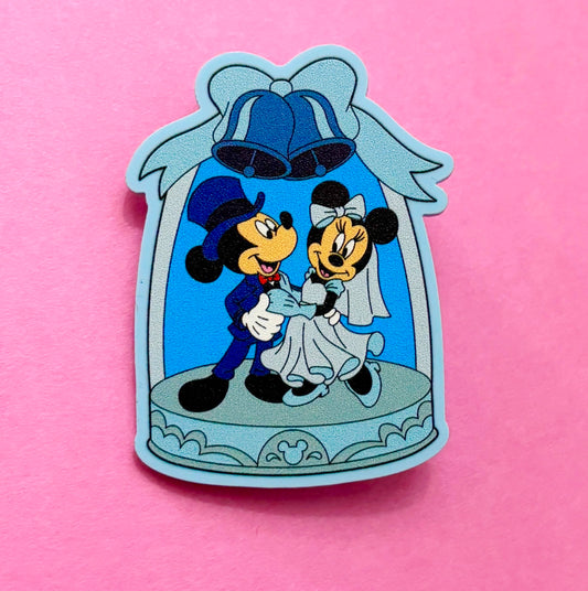 Mouse Couple Wedding Pin