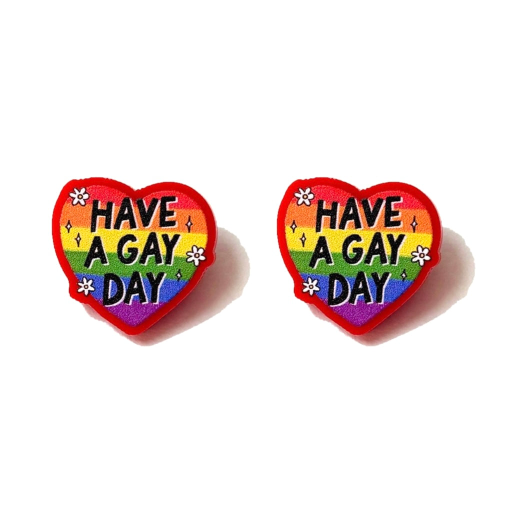 Have A Gay Day Post Earrings