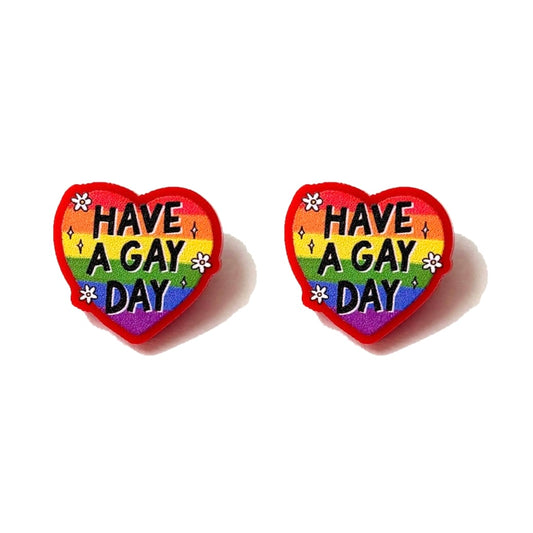 Have A Gay Day Post Earrings