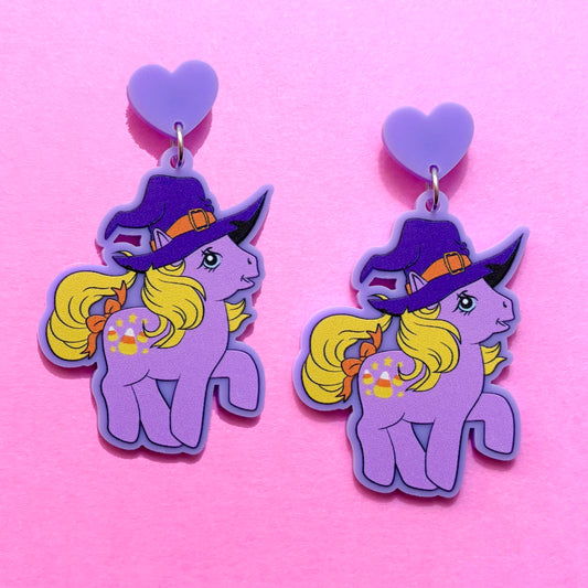 Witchy Pony Drop Earrings