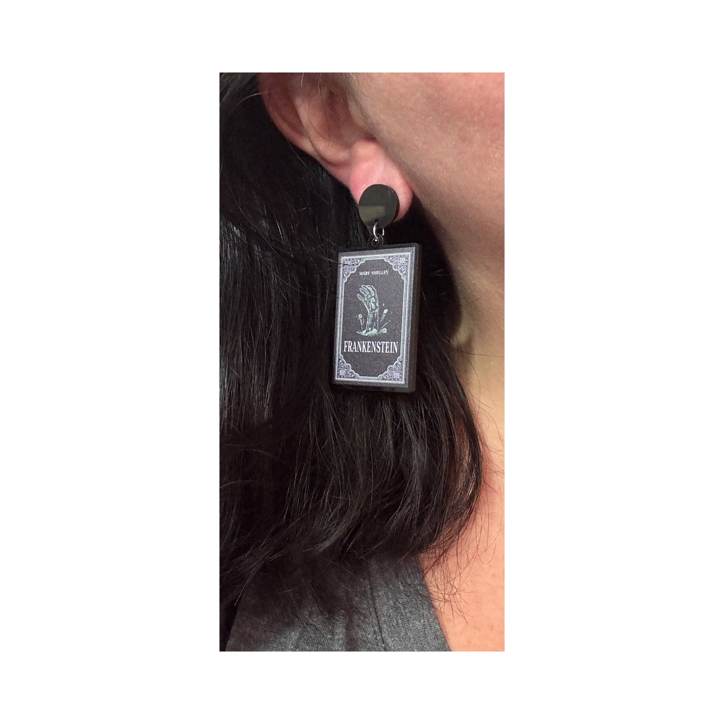 Frankenstein Book Drop Earrings