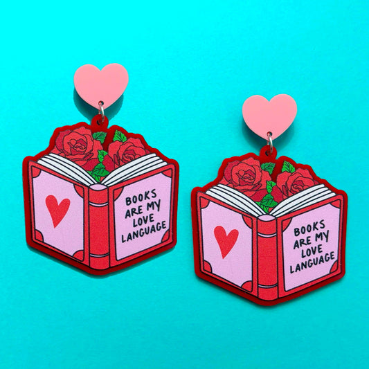Books Are My Love Language Drop Earrings