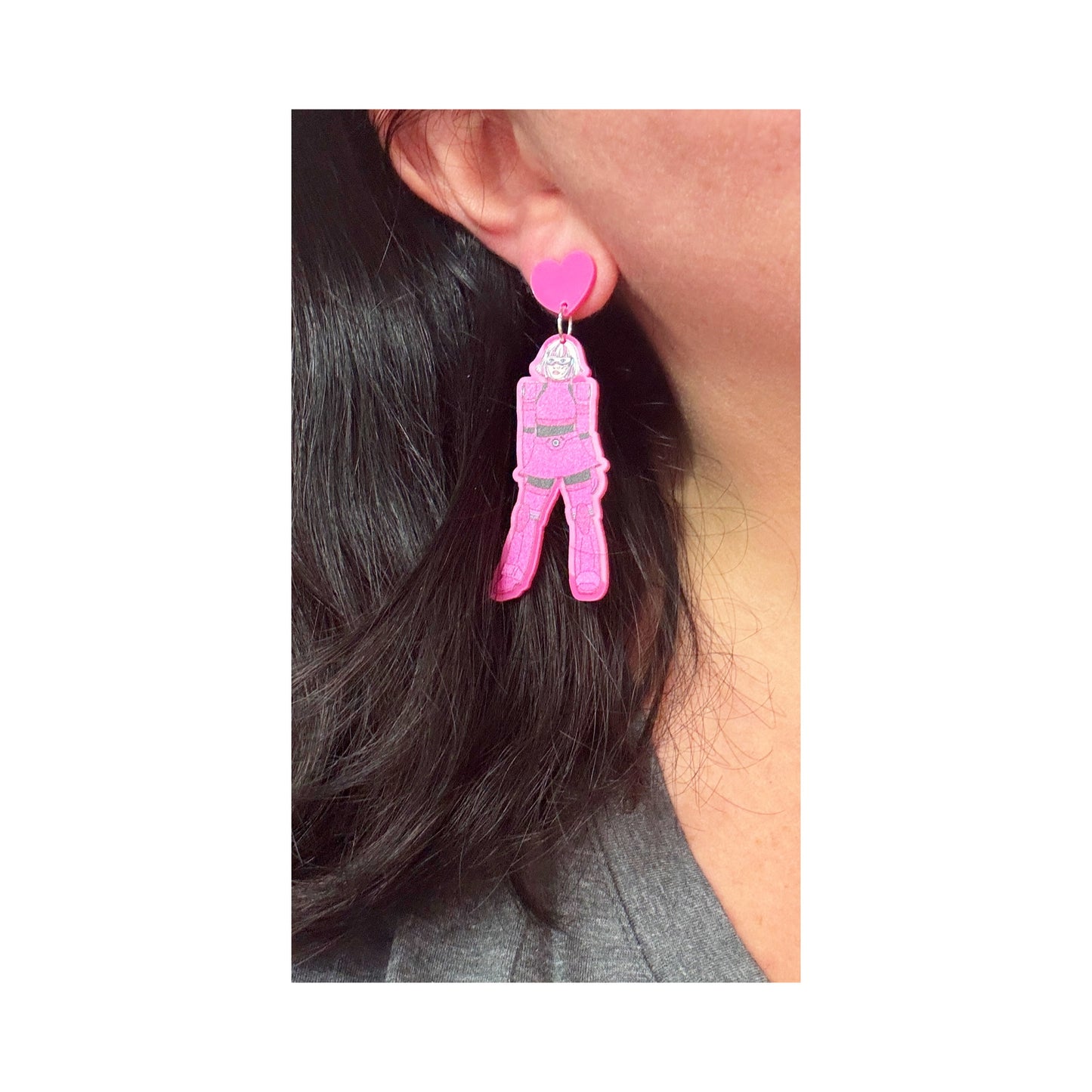 Cyberpunk AI Bestie Drop Earrings