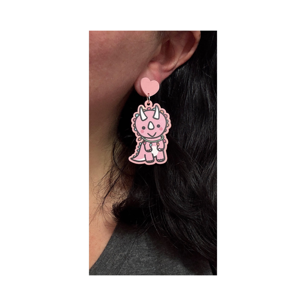Holiday Dinos Drop Earrings