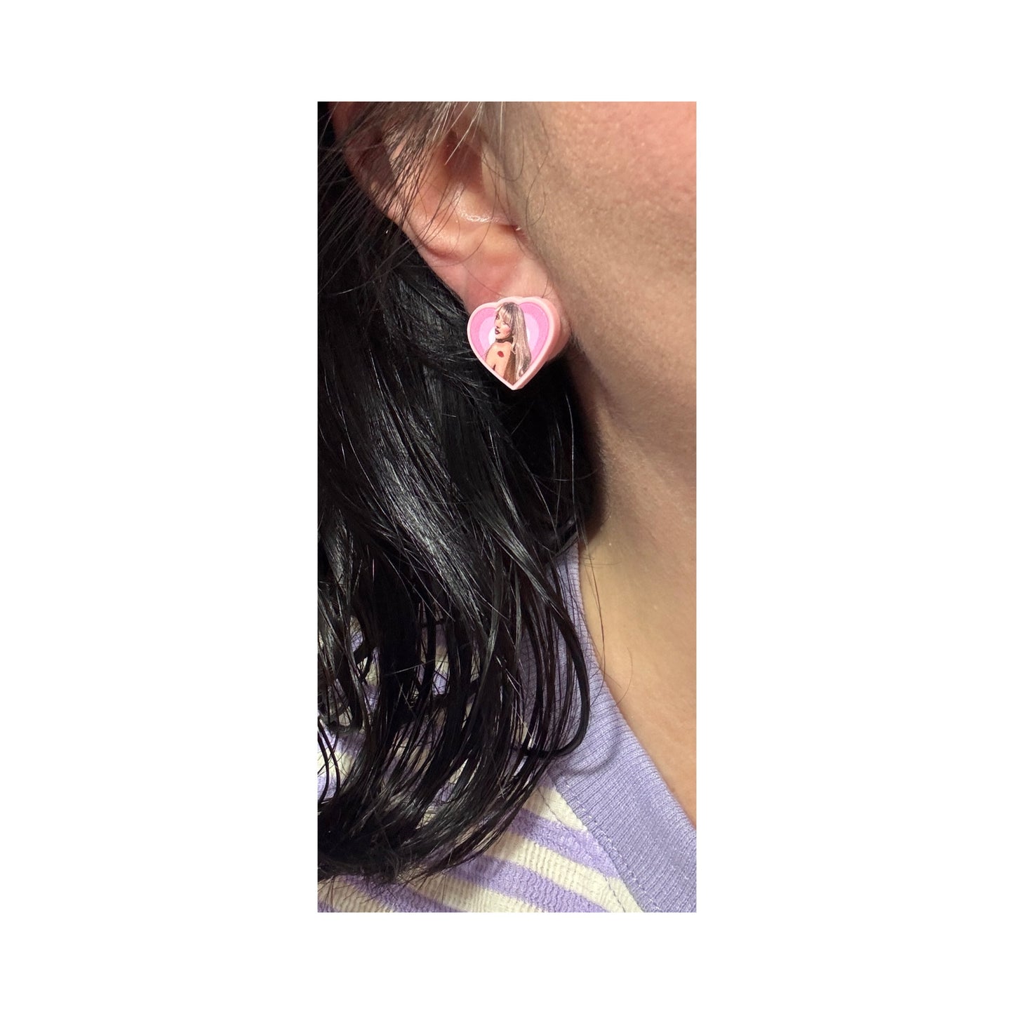 Sabrina Heart Post Earrings