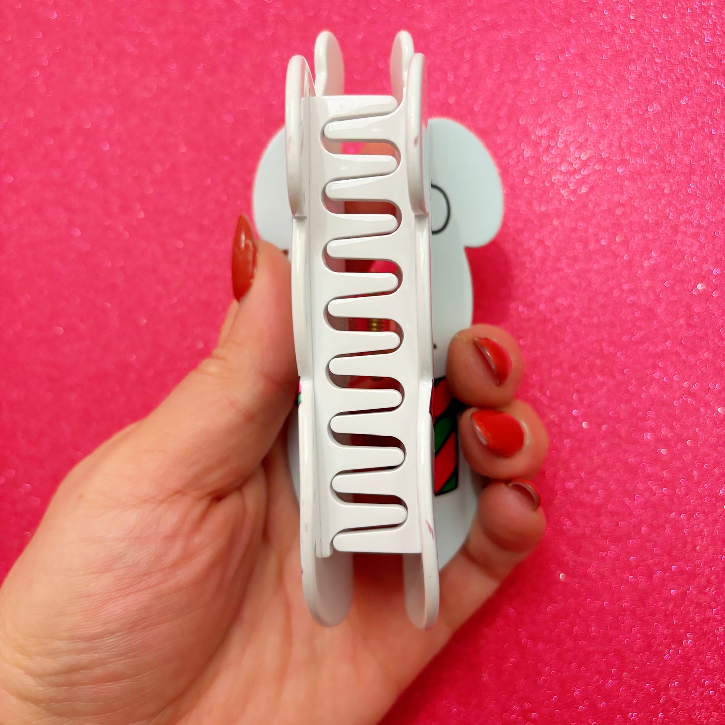 Mouse Snowman Claw Clip